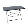 Mesa rectangular plegable de metal de 110 * 70 cm